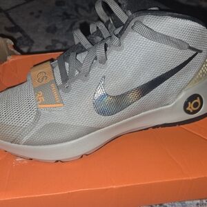 Gray and Black Nike KD Sneakers